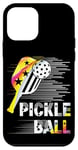 Coque pour iPhone 12 mini Raquette et balle de pickleball amusantes pour femmes