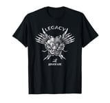 Bruce Lee Silver Dragon Face Legacy T-Shirt