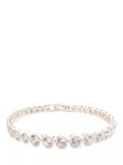 Lauren Ralph Lauren Crystal Tennis Bracelet, Silver