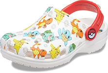 Crocs Pokemon Classic Kids Clog 207739-94S, Boy,Girl slides, white, 28/29 EU