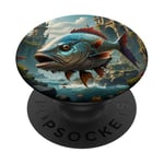 Fantastique Poisson Mer Ruines PopSockets PopGrip Interchangeable