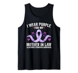 I Wear Purple For My Mother-In-Law Alzheimer's Awareness Tank Top