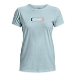 Women's Under Armour UA Gradient Pill Loose Fit Short Sleeve T-Shirt in Blue