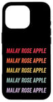 Coque pour iPhone 16 Pro Pomme rose malaise