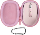 Dur Étui Housse Cas Compatible Avec Logitech Mx Anywhere 3S Sans Fil Silencieuse Souris (Rose)[MOU140935]