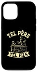 Coque pour iPhone 13 Tel père tel fils accessoire tennis de table ping pong