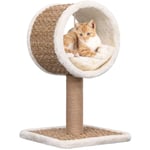 Arbre à chat, Maison à chat, Cadre d'escalade de Chat et tunnel supérieur et jouet 56 cm Herbiers marins Maisonchic