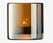 LSA Epoque Tealight Holder H8.5cm Sapphire/Lustre| 1 Unit | Mouthblown & Handmade Glass | Hand Painted | EQ11