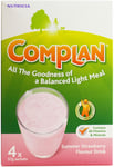 Complan Strawberry Flavour Nutritional Drink - 4 x 57g Sachets