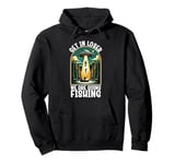 Funny Vintage Get in Loser We're Going Fishing UFO Fisherman Pullover Hoodie