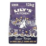 Lily’s Kitchen Made with natural Ingredients Senior Dry Dog Food Turkey & Trout Complete Nutrition 12kg Bag