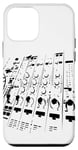 Coque pour iPhone 12 mini Disque Jockey Platine Techno Musique Electronique DJ