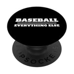 Baseball Over and Above Everything Else Fan Graphic PopSockets Adhesive PopGrip