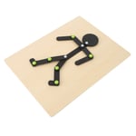 Wooden Stickman Toy Movement Limbs Educational Stick Man Puzzle Toy Wit GF0