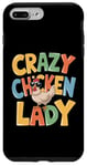 Coque pour iPhone 7 Plus/8 Plus Crazy Chicken Lady Farm Œufs frais Coq Agriculteur de volaille