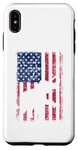 Coque pour iPhone XS Max Drapeau américain éléphant vintage patriotique 4 juillet