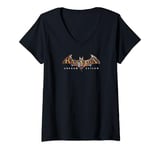 Womens Batman: Arkham Asylum Bat Logo V-Neck T-Shirt