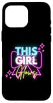 iPhone 16 Pro Max This Girl Glows For Kids Tie Dye Bright Colors 80's and 90's Case