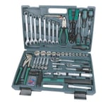 Brüder mannesmann green line BRÜDER MANNESMANN Jeu d'outils, 99 pièces, dans un coffret