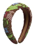 Tropica Wide Beaded Hairbrace Brown Becksöndergaard