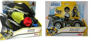 Mattel Fisher-Price DC Super Friends Batman - Bat Mobile & Bat Wing - Pack of X2