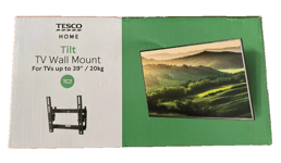 TESCO Tilt TV Wall Bracket Mount For Up To 39” Inch TV Screen NEW BOXED