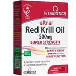 Vitabiotics Ultra Red Krill Oil Nutritional Supplement Capsule with Omega 3-9...