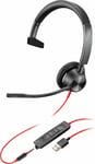 Hewlett Packard – HP Poly Blackwire 3315 USB-A Headset (76J12AA)