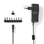 Adaptateur Secteur Universel - 18 W - 3-12 V DC - 1.10 m - 1.5 A - 8 Plug(s) - Noir