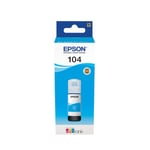 Epson 104 Ink Bottle EcoTank Cyan C13T00P240