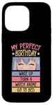 Coque pour iPhone 14 Pro Max My Perfect Birthday Wake Up Turn 4 Montre Anime Go To Bed