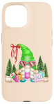 iPhone 15 Funny Christmas Shopping Gnome For Women Friday Shopping Mom Case