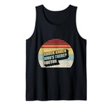 Vintage Retro Knock Knock Who's There Doctor Funny Jokes Tank Top