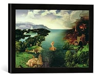 Kunst für Alle 'Encadré Image de Joachim Patenier Or Patinir Charon Crossing The River Styx, 1515–24, d'art dans Le Cadre de Haute qualité Photos Fait Main, 40 x 30 cm, Noir Mat