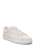 Slhevan New Suede Sneaker Låga Sneakers Cream Selected Homme