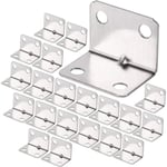 Équerre Coin Acier Inox 90 Degrés 100PCS - ZVD - Support Angle Droit pour Bois, Clôture, Étagère