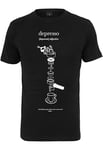 Mister Tee Depresso Tee T-Shirt, Black, M Homme