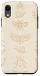 Coque pour iPhone XR Beige Tan - Motif mites neutres - Bugs et escargots