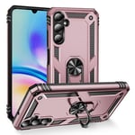 Samsung Galaxy A05s      Military Armour Ring Case    RoseGold