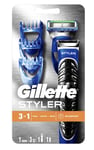 Mens Gift Set Gillette Fusion Proglide Styler 3 In 1 Trim Shave Edge