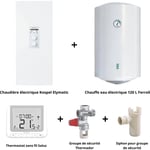 Kospel - Pack chaudière électrique 7 / 9 / 11 / 14 Kw + chauffe eau 150 l + accessoires