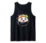 Kawaii Sushi Cute Smiling Sushi Roll Tank Top