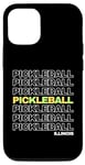 Coque pour iPhone 12/12 Pro Pickleball Illinois Pickleball Retro Paddle Pickleball