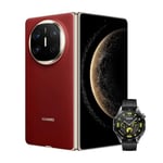 Huawei Mate X6 + WATCH GT 4, 12 Go + 512 Go, Smartphone, Durabilité Robuste, Live-Multitask, Appareil Photo Ultra Chroma, Verre Kunlun 2e génération, Écran Huawei X-True™, Rouge nébuleux