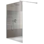 Paroi de douche à l'italienne Open 2 - verre transparent - 120 cm LEDA