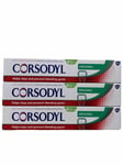 Corsodyl Original Toothpaste Helps Stop & Prevent Bleeding Gums 75ml X 3