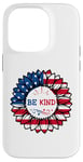 iPhone 14 Pro 4th Of July Be Kind Sunflower Red White And Blue 2023 Gifts Case