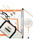 Baden Champions Badminton Set, Orange/Grey/White