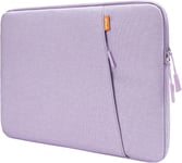 Housse Ordinateur Portable Pour 13,3 Pouces Macbook Air/Pro, 14 Pouces Macbook Pro M4/M3/M2/M1 2021-2024, 13-13,6 Pouces Notebook, Étanche Pochette Sacoche Avec Poche (Violet Clair)