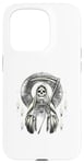 Coque pour iPhone 15 Pro Santa Muerte Sacred Art - Squelette mystique avec faux